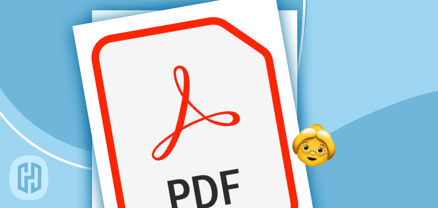 Afbeelding met het Adobe PDF icoontje